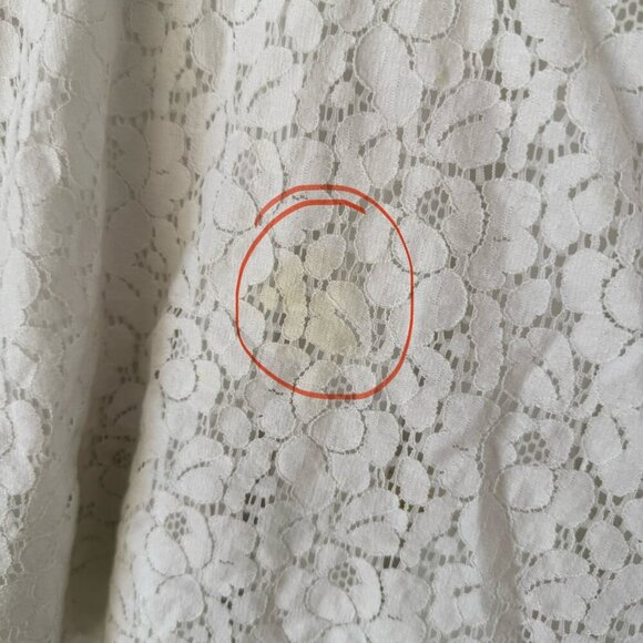 btween White Lace Fit & Flare Dress - Size 8 - Picture 4 of 7